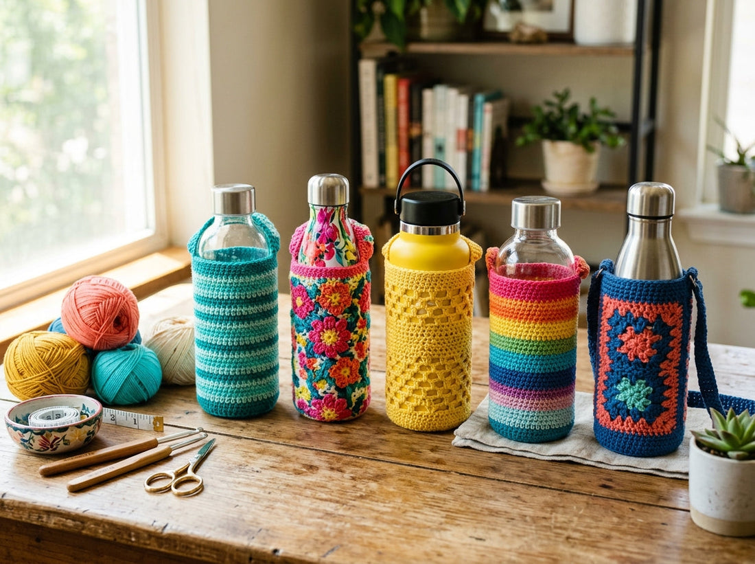 Crochet Water Bottle Holder Pattern Ideas for Easy Summer Projects