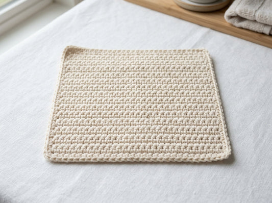 Simple Single Crochet Washcloth Pattern for Beginners