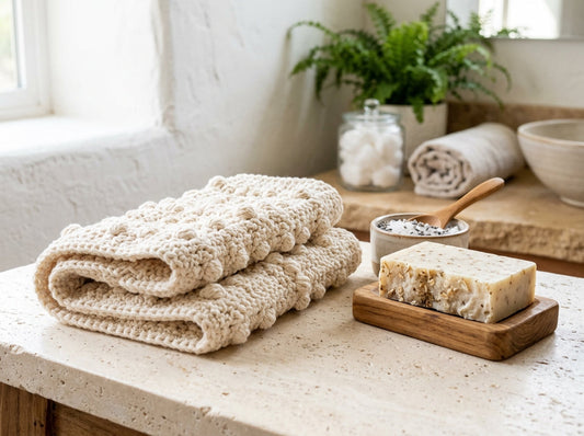 Textured Spa-Style Crochet Washcloth Pattern