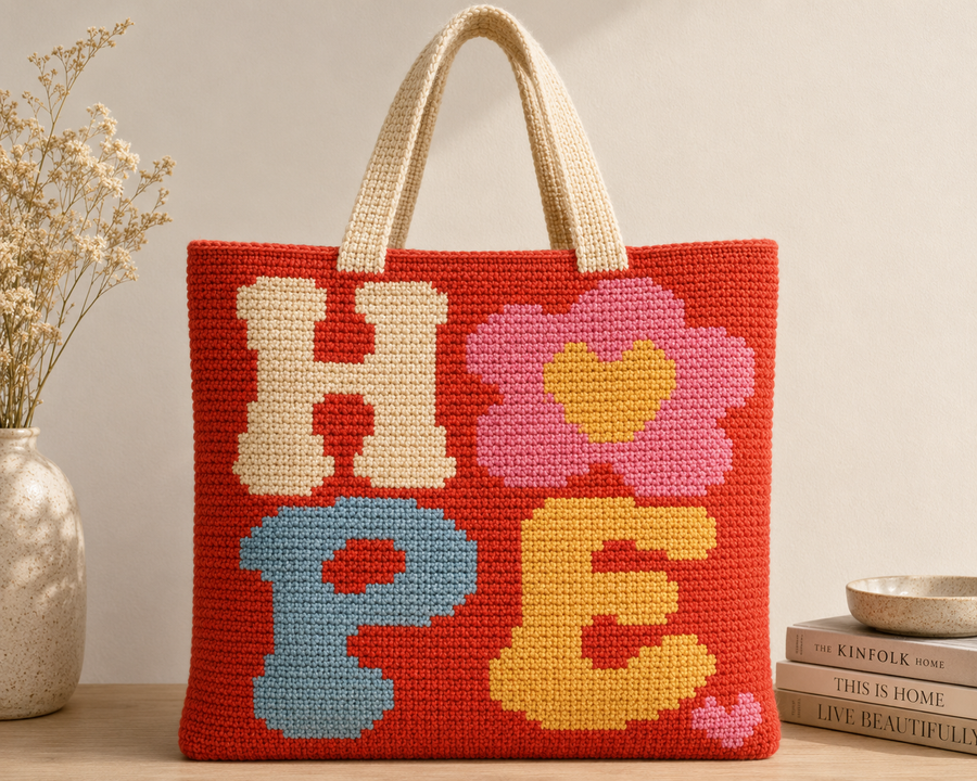 Hope crochet tote bag pattern